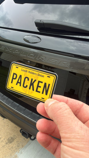 Packen Plate Decal