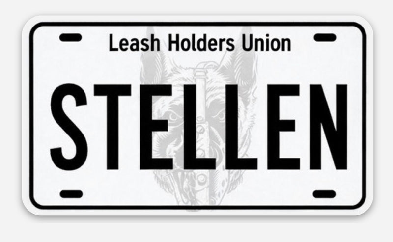 Stellen Plate Decal